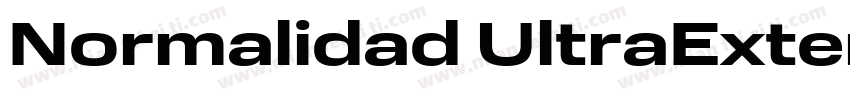 Normalidad UltraExtended Regular Re字体转换